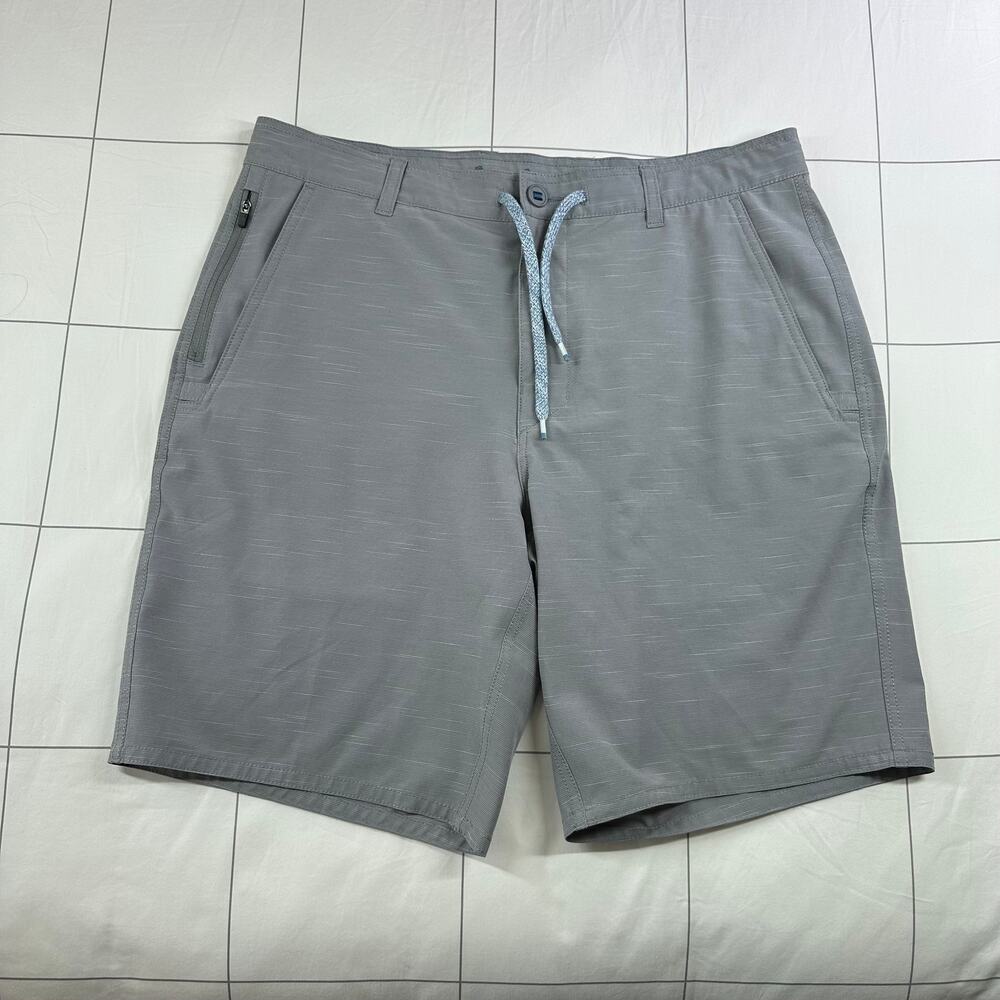 Amble Cruiser Shorts Mens 34 Gray Drawstring Performance Golf Casual Stretch